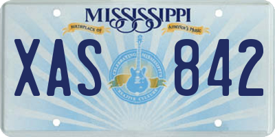 MS license plate XAS842
