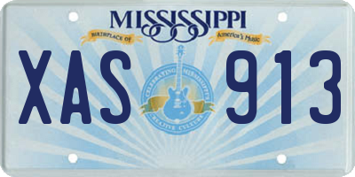 MS license plate XAS913