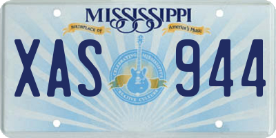 MS license plate XAS944