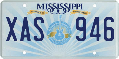 MS license plate XAS946