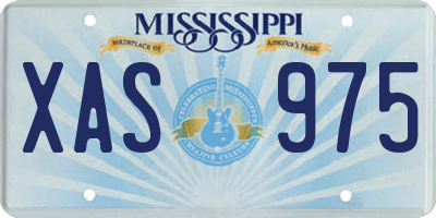MS license plate XAS975