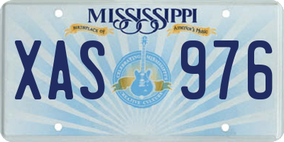 MS license plate XAS976