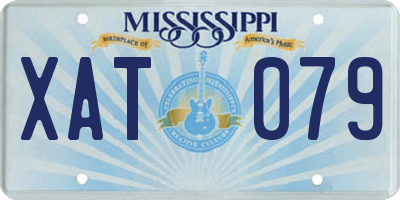 MS license plate XAT079