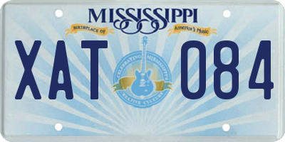 MS license plate XAT084