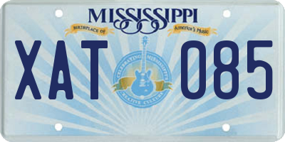 MS license plate XAT085