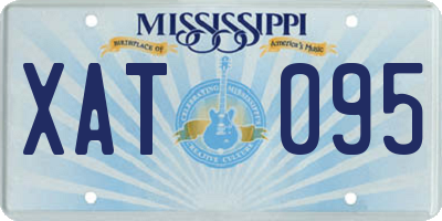 MS license plate XAT095