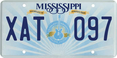 MS license plate XAT097