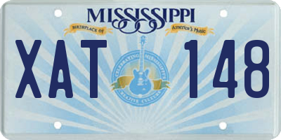 MS license plate XAT148