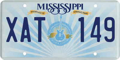 MS license plate XAT149