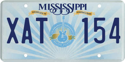 MS license plate XAT154