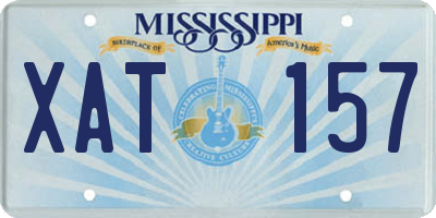 MS license plate XAT157