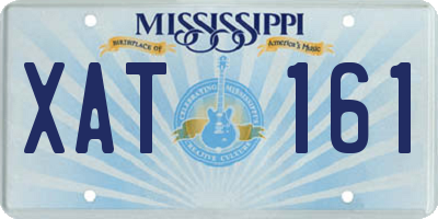 MS license plate XAT161