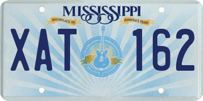 MS license plate XAT162