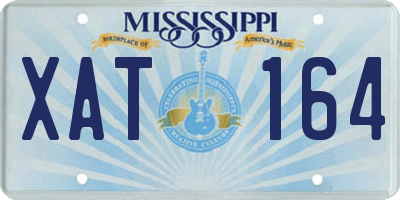 MS license plate XAT164
