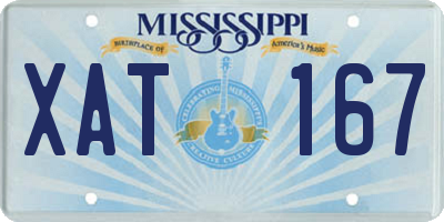 MS license plate XAT167