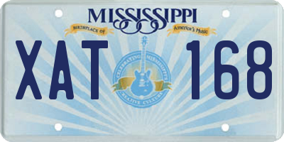 MS license plate XAT168