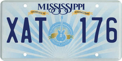MS license plate XAT176