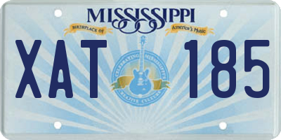 MS license plate XAT185