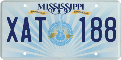 MS license plate XAT188