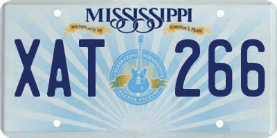 MS license plate XAT266
