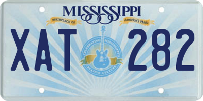 MS license plate XAT282