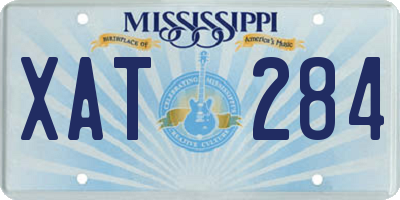 MS license plate XAT284