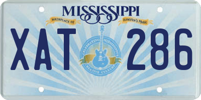 MS license plate XAT286