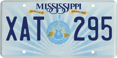 MS license plate XAT295