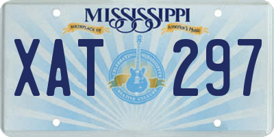 MS license plate XAT297