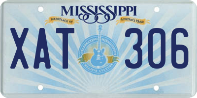 MS license plate XAT306