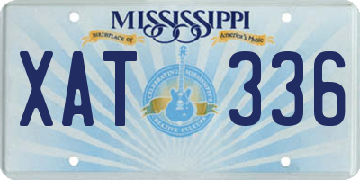 MS license plate XAT336