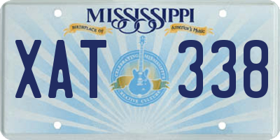 MS license plate XAT338