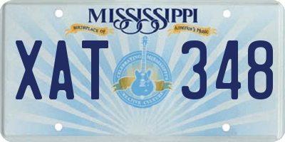 MS license plate XAT348