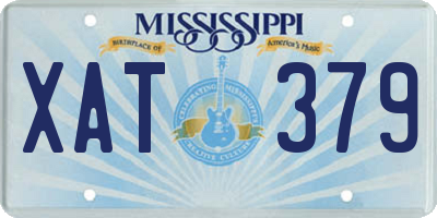 MS license plate XAT379