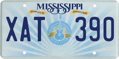 MS license plate XAT390