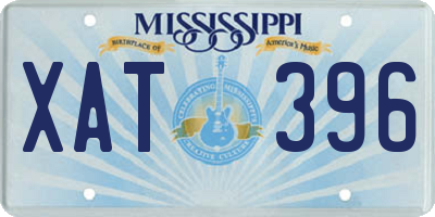MS license plate XAT396
