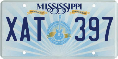 MS license plate XAT397