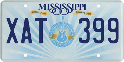 MS license plate XAT399
