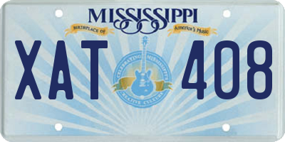 MS license plate XAT408