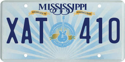 MS license plate XAT410