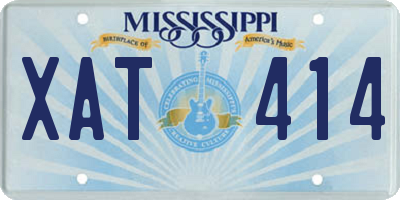 MS license plate XAT414