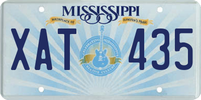 MS license plate XAT435