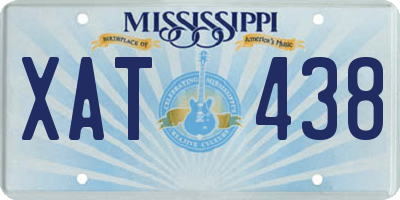 MS license plate XAT438