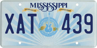 MS license plate XAT439