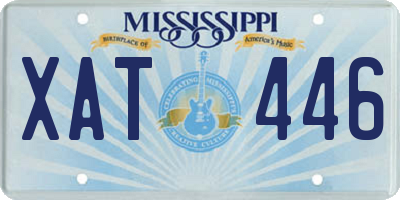 MS license plate XAT446