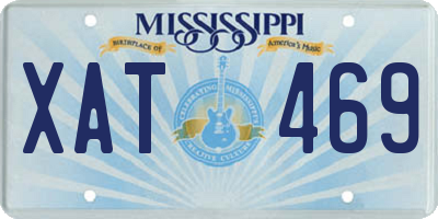MS license plate XAT469