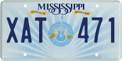 MS license plate XAT471