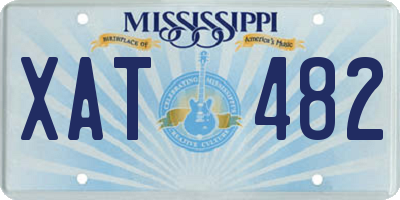 MS license plate XAT482