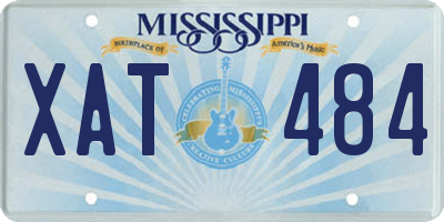 MS license plate XAT484