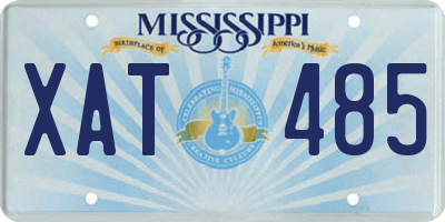 MS license plate XAT485